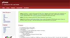 Desktop Screenshot of gtkmm.org